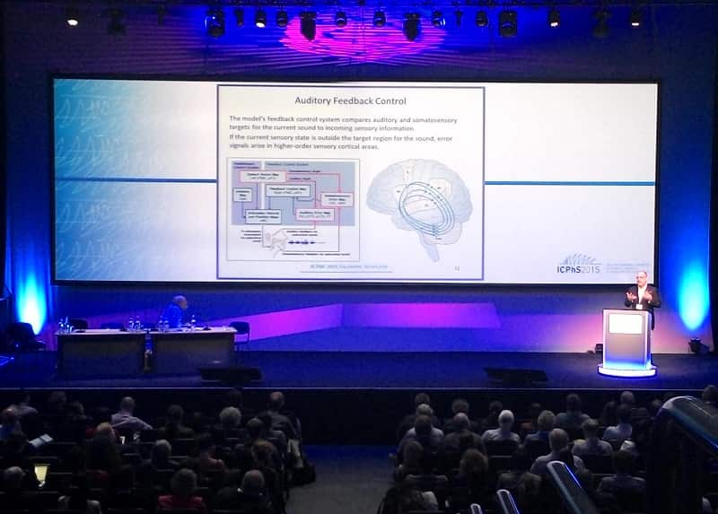 Frank Guenther plenary talk at International Congress for Phonetic Sciences (ICPhS) 2015